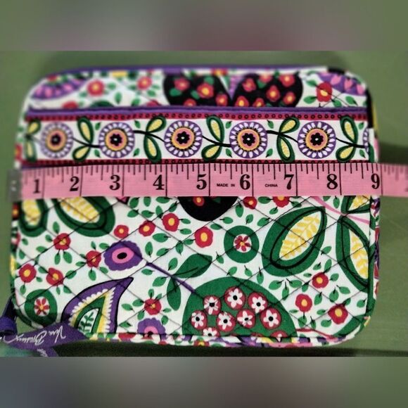 Vera Bradley Viva La Vera Tech Case Tablet E Reader Purple Floral Zippered - Picture 8 of 9